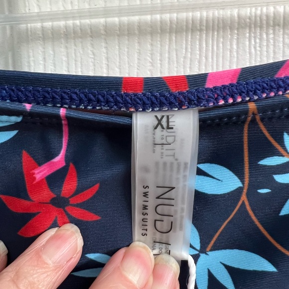 Blue with pink flamingos size XL bikini bottom. - Picture 6 of 6